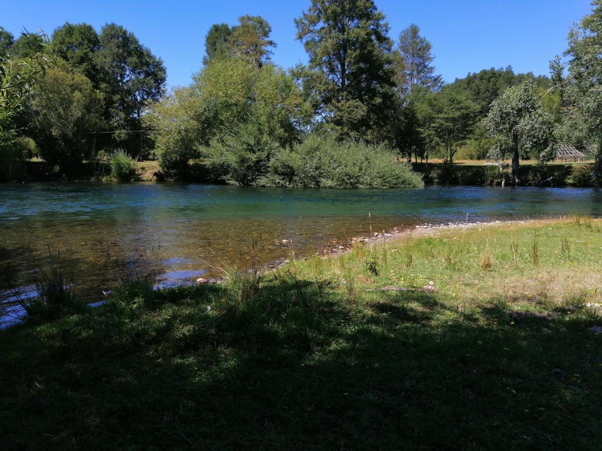 Cabañas Los Canelos Pucon, Hermosa Granja de 20 hectaréas a orillas del Río Liucura Exterior foto